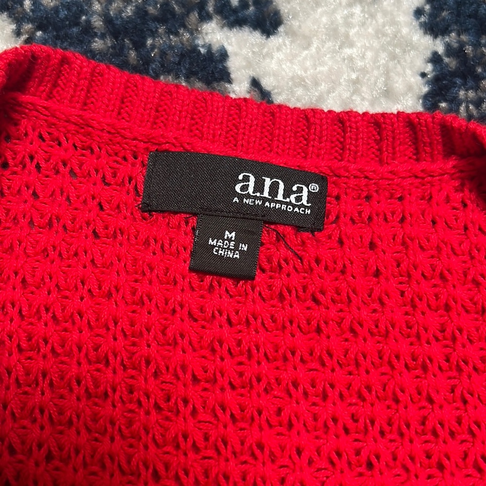 Red Knit Sweater - Picture 3 of 7